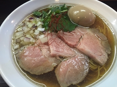 「味玉貝と煮干しそば830円」@中華そば 先崎の写真