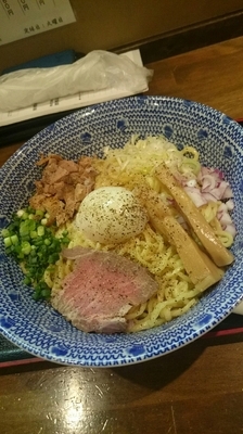 「上州力油そば(塩)レアチャー付き  800円」@麺屋 うめはら 伊勢崎店の写真