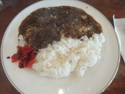 「国産牛ビーフカレーセット800円(ランパスで540円)」@カフェ プリプリの写真