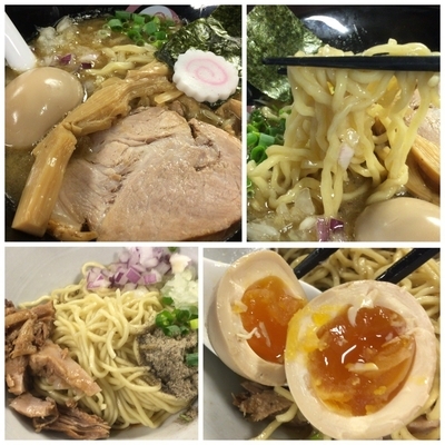 「味玉鯛焼き干し中華そば850円 半和え玉70g 150円」@おおぜき中華そば店 早稲田店の写真