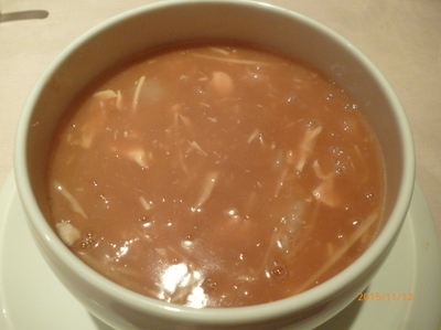 「ふかひれ煮込み餡かけそばセット 2000円」@蔭山樓 恵比寿店の写真