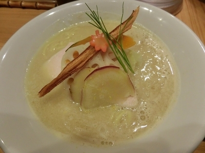 「鶏白湯ＳＯＢＡ」@銀座 篝の写真