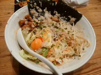 「油そば(並盛)730円」@環七ラーメン 周麺の写真
