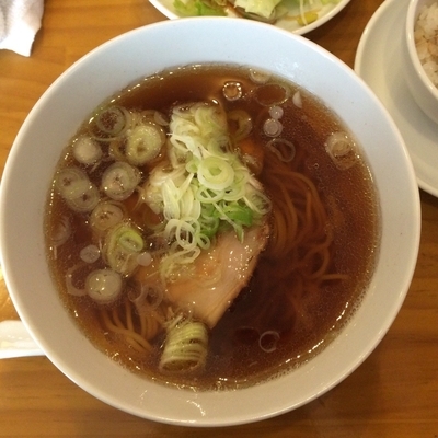 「中華麺と油淋鶏のごはんセット(小)800円」@カフェ&チャイニーズレストラン 蓮の写真