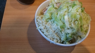 「小ラーメン(ニンニク、ヤサイ)」@ラーメン二郎 八王子野猿街道店2の写真