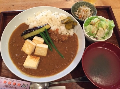「島豆腐と野菜の肉味噌カレー(日替わり沖縄カレー)」@沖縄料理 ぶがりの~しの写真