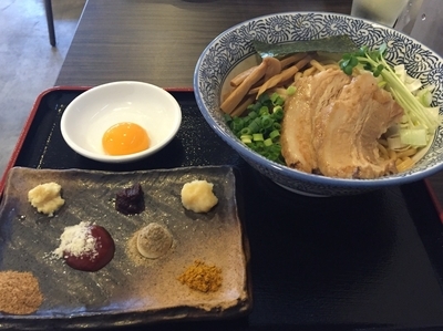 「（試作）まぜ麺¥810＋餃子¥378」@麺処 いぐさの写真