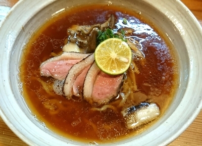 「鴨そば 780円」@はりけんラーメン 南店の写真