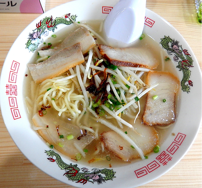 「ラーメン　中+モヤシ・チャーシュートッピ(650円）」@乃の一の写真