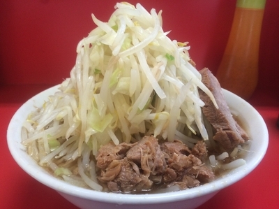 「小ラーメン（ｶﾀﾒ ﾔｻｲﾏｼ）」@ラーメン二郎 上野毛店の写真