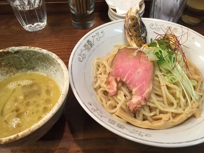 「濃厚牡蠣つけ麺」@貝だしラーメン 貝ガラ屋の写真