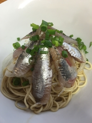 「いわしそば390円」@中華そば よしかわの写真