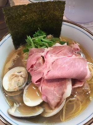 「蛤そば850円」@中華そば 四つ葉の写真