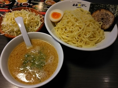 「つけめん　太麺　信州味噌　（大盛り：サービス券）」@おおぼし 松本平田店の写真