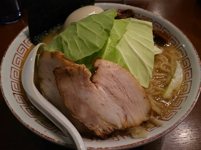 「【限定】信州味噌ラーメン　※豚チャー　＋味玉、キャベツ：㋚券」@New old style ゆいが 三郷店の写真