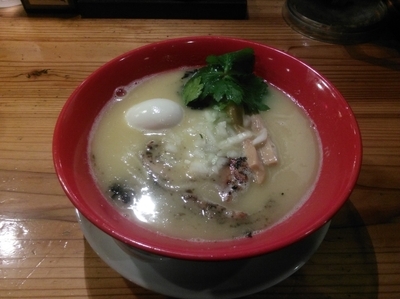 「鶏白湯味玉ラーメン+餃子」@らーめん工房 りょう花 松前店の写真