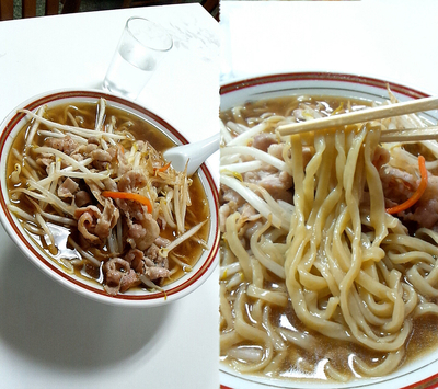 「『肉そば＋大盛(￥800+100)』」@万福の写真