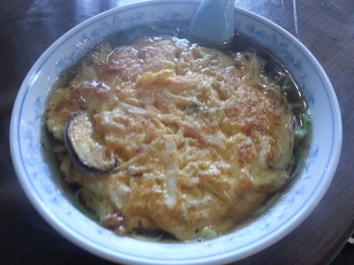 「カニ玉ラーメン650円」@中国飯店の写真