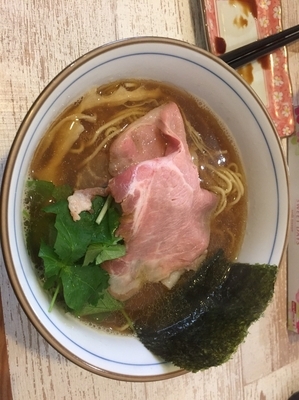 「煮干そば 本日の握り〔ぶり〕」@中華そば 四つ葉の写真