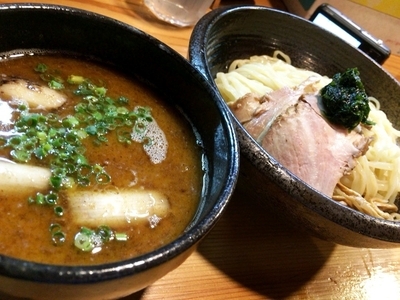 「和風鶏白湯つけそば」@はりけんラーメン 南店の写真