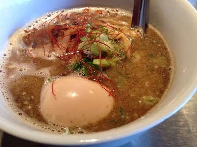 「グリーンカレーラーメン ハーフ」@BASSANOVAの写真