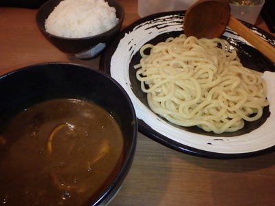 「カレーつけ麺(750円)、ごはん小(150円)」@ラーメン純風殿 堺南店の写真