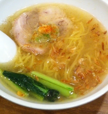 「黄金の塩らぁ麺」@ラーメン道 天神の写真