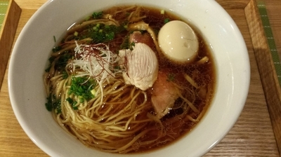 「茜鶏の中華そば」@中華蕎麦 はざまの写真