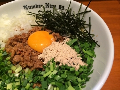 「まぜそば」@麺Dining Number Nine 09の写真