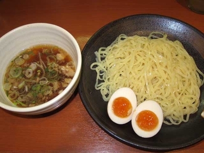 「つけ麺　421円＋煮卵　108円」@幸楽苑 新橋烏森店の写真