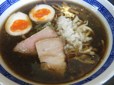「煮干中華蕎麦800円+半熟煮玉子120円」@中華蕎麦 こばやの写真