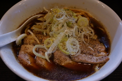 「富山ブラック（２日間限定）＋お供ライス」@麺処 夏海の写真