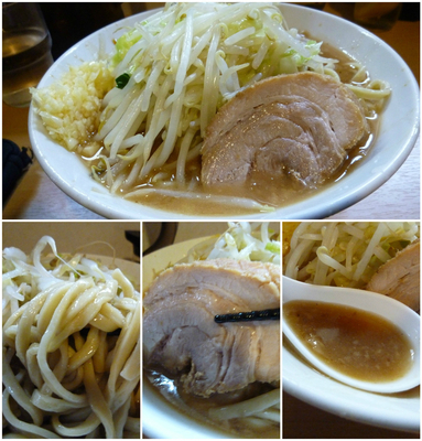 「小ラーメン（麺かため・野菜少なめ・ニンニク）¥700」@豚星。の写真
