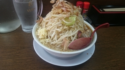「ラーメン 野菜マシ ニンニク」@ラーメン つけ麺 笑福 南森町店の写真