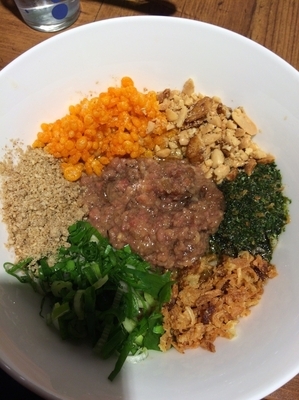 「和牛まぜそば小850円」@まぜそば 三ツ星の写真