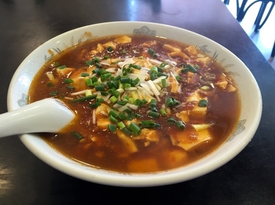 「マーボー麺＋半炒飯」@中国料理上海酒家の写真