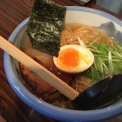 「柚子塩らーめん　淡麗」@AFURI 原宿店の写真