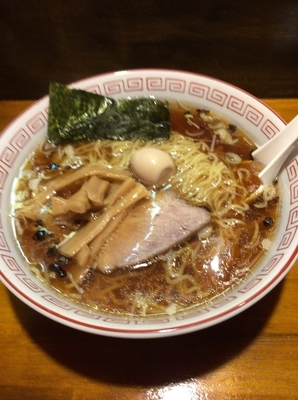 「中華そば590円＋麺0.5玉増し110円」@酔庵 たくみの写真
