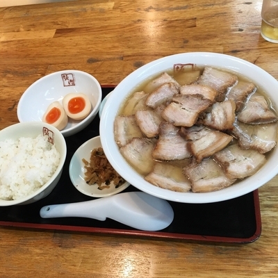 「チャーシューラーメン大盛り」@喜多方ラーメン 坂内 潮来店の写真