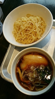 「コク醤油つけ麺」@半チャンラーメン たまぞう 下柚木店の写真