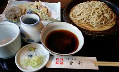 「野菜天ぷらせいろ　1296円」@手打蕎麦 金升の写真