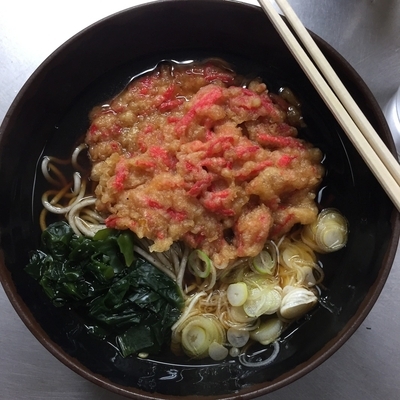 「紅しょうが天そば」@ポンヌッフの写真