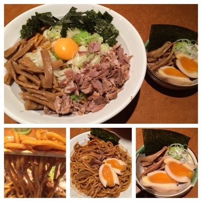 「期間限定‼︎ まぜそば 大盛り 830円4種トッピングサービス」@東池袋大勝軒新潟の写真