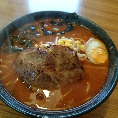 「辛い味噌らーめん」@らーめん 武蔵の写真