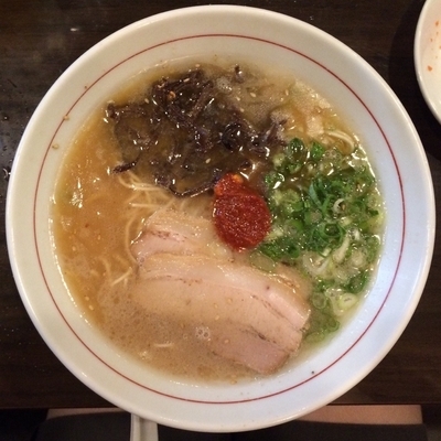 「赤 600円＋ライス150円」@麺ダイニング 福の写真