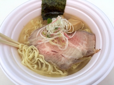 「ibaraki地鶏と魚介のSOBA白醤油仕立て（750円）」@水戸のラーメンまつりの写真