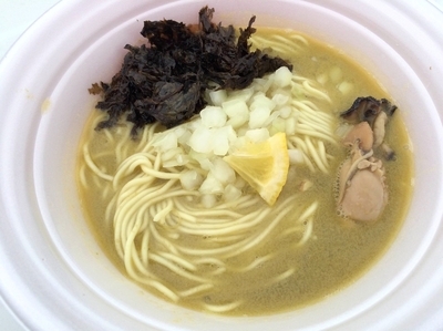 「濃厚牡蠣鶏そば（750円）」@水戸のラーメンまつりの写真