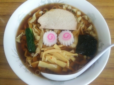 「太麺中華そば」@みやご食堂の写真