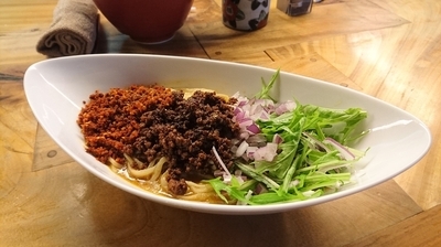 「【限定】汁なし担々麺」@白河手打中華そば  一番いちばんの写真