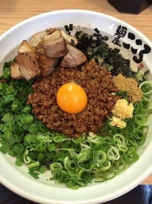 「肉入り台湾まぜそば（大盛り）」@麺屋 こころ 大岡山本店の写真